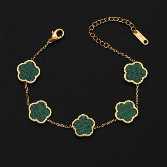 Émeraude Fleur Armband/Set